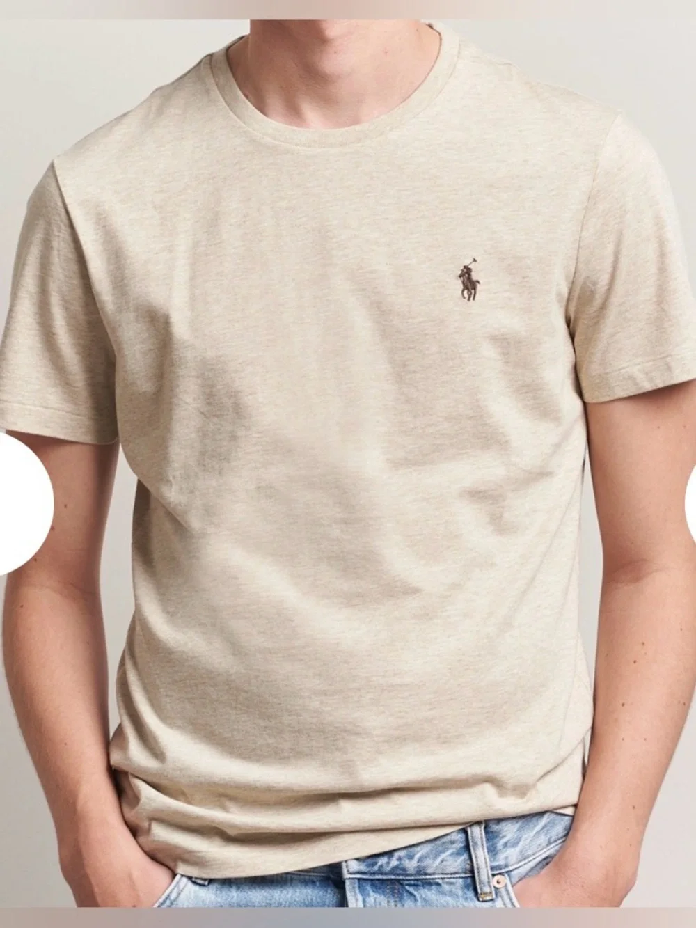 Ralph Lauren Polo Crew Neck T-Shirt Expedition Dune Heather